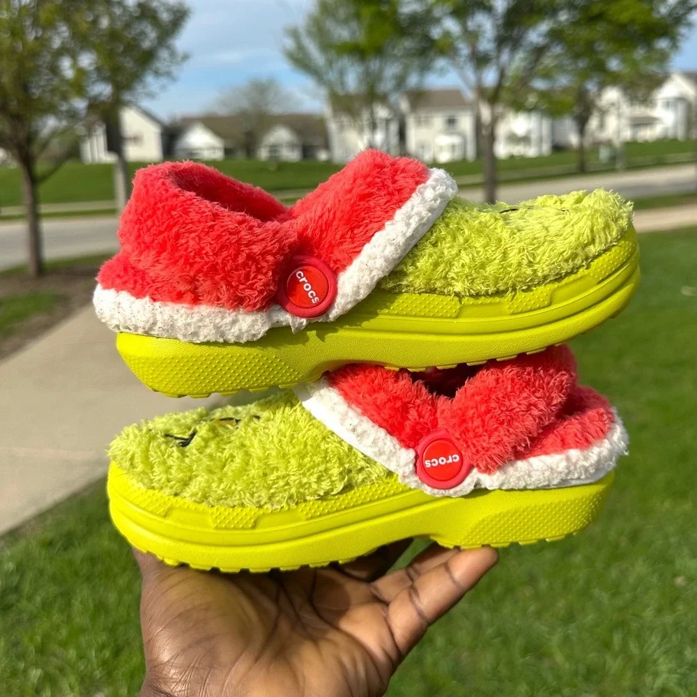 Crocs‎ x The Grinch Little Kids Classic Lined Clogs Little Kids Size 13 Shoes